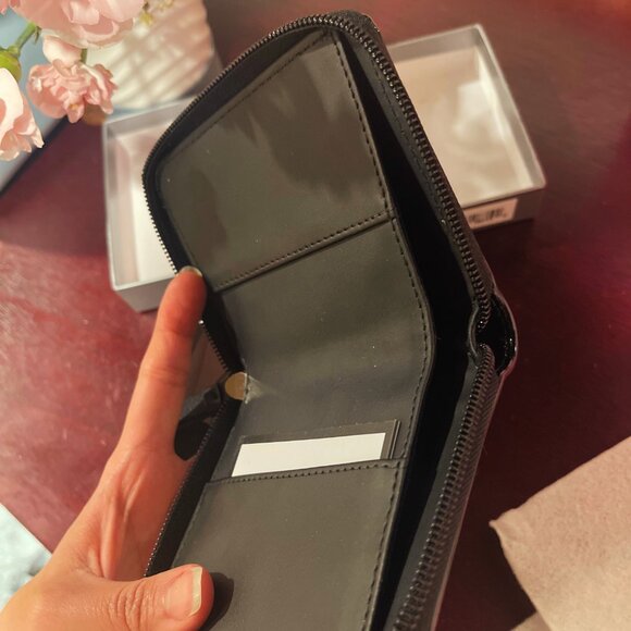 NWT Nine West Black Zip Wallet with Cardholder & Cash Holder - Picture 3 of 4